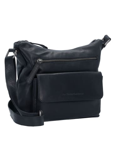 The Chesterfield Brand Wax Pull Up Umhängetasche Leder 25 cm in schwarz