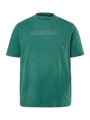 JP1880 Kurzarm T-Shirt in dunkelgrün