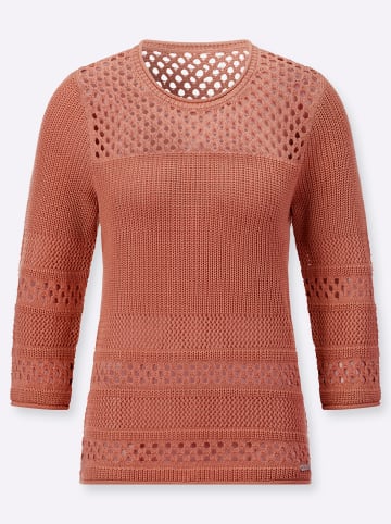 WITT WEIDEN Ajour-Pullover in papaya