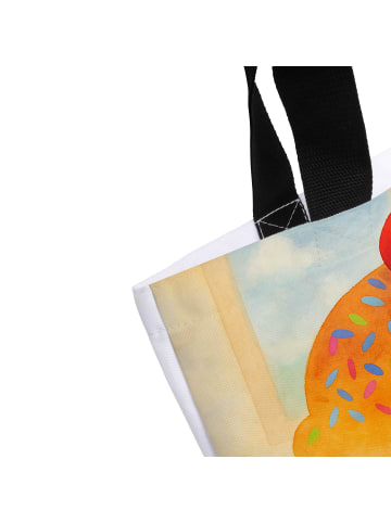 Mr. & Mrs. Panda Stofftasche Cupcake Design ohne Spruch in Weiß