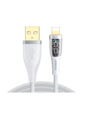 Wisam® Schnellladekabel 2.4A mit Smart Switch USB-A auf Lightning 1.2m weiß