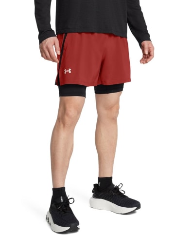 Under Armour Short "Ua Launch 5'' 2-In-1 Shorts" in Orange