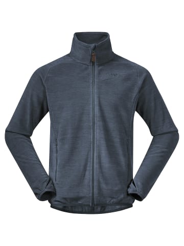 Bergans M HAREID FLEECE JACKET NOHOOD in Blau