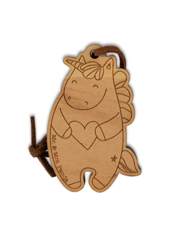 Mr. & Mrs. Panda Anhänger Einhorn Herz ohne Spruch in Braun