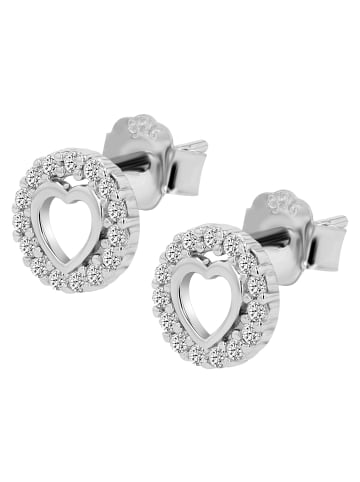 Adeliás Damen Ohrringe – Ohrstecker aus 925 Silber in silber