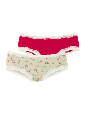 LASCANA Hipster in rot, salbei