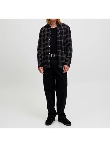 Jack and Jones JORJOSHUA Flannel Check Shirt LS LN in Schwarz