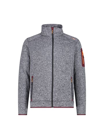 Campagnolo Midlayer KNITTED MELANGE in ANTRACITE-BURGUNDY