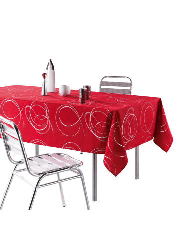 Douceur d’Intérieur Tischdecke BULLY in Rot, 150 x 240 cm