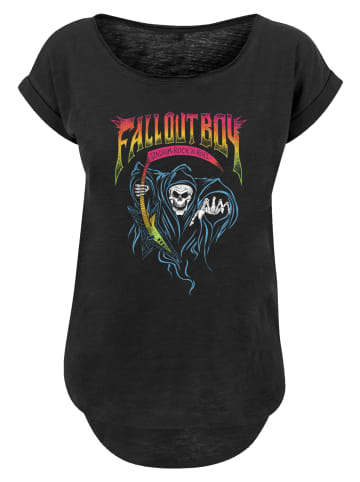 F4NT4STIC Long Cut T-Shirt Fall Out Boy Rock And Roll Reaper in schwarz