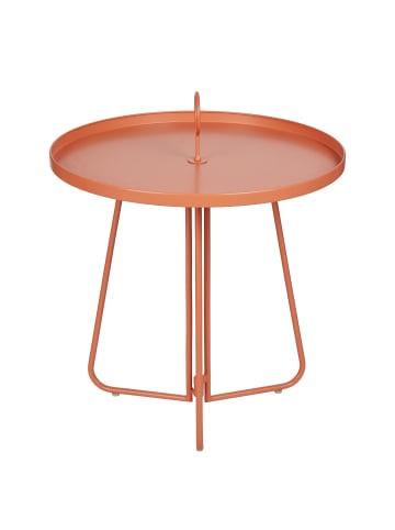 Butlers Beistelltisch PORTER mit Griff in Orange / Rot