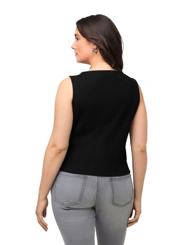 Ulla Popken Strick-Top in schwarz