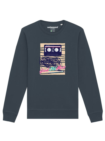 wat? Apparel Sweatshirt Good Old Mess in India Ink Grey