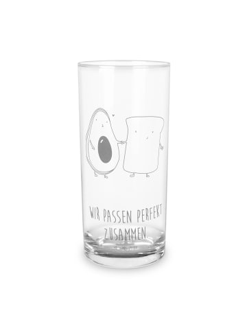 Mr. & Mrs. Panda Longdrinkglas Avocado Toast mit Spruch in Transparent