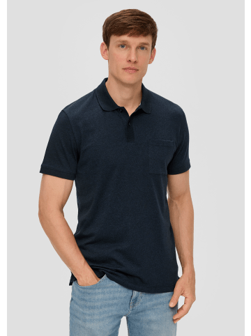 s.Oliver Polo-Shirt kurzarm in Blau