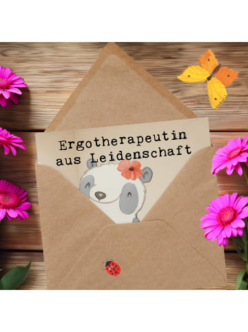 Mr. & Mrs. Panda Deluxe Karte Ergotherapeutin Leidenschaft Desig... in Weiß