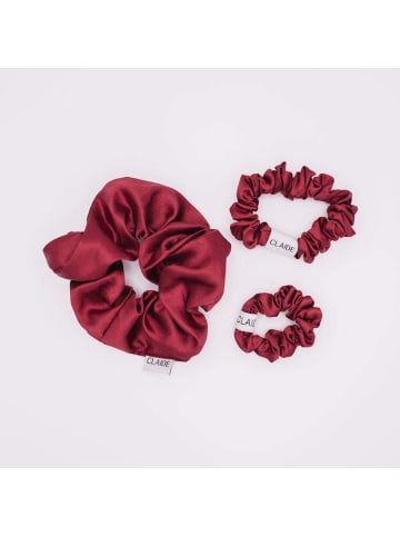 Claide Scrunchie Red Silk Bundle (3er-Pack)  in  Rot