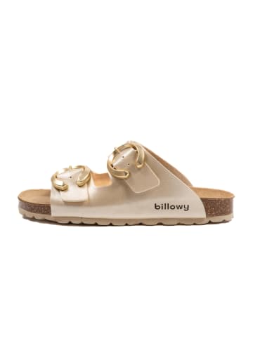 billowy Pantoletten  in gold