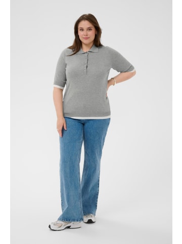 KAFFE curve Poloshirt KClizzy Regular fit in Grey Melange