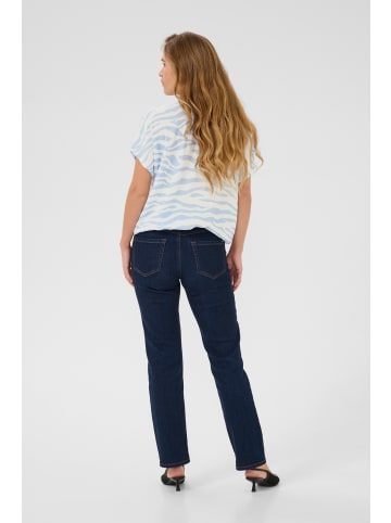 Kaffe Ärmellose Bluse KAamber in Soft Chambray / Chalk Graphic