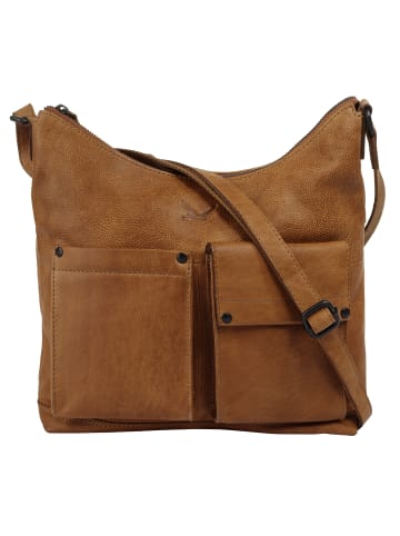 Sansibar Umhängetasche echt Leder in cognac
