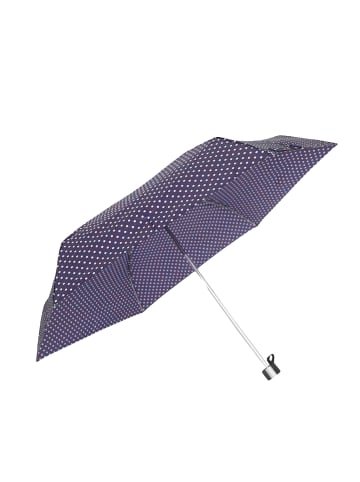 ANELY Kleiner Taschen Regenschirm Mini Ausführung Gepunktet in Violett