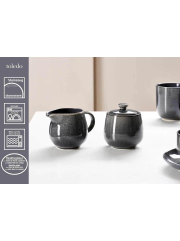 Ritzenhoff & Breker 2er Set Milch- & Zucker-Set Toledo in dunkelgrau
