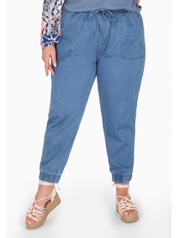 usha FESTIVAL Plus Size Pants in blue