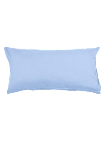 Traumschloss Exclusiv Edel-Jersey Kissenbezug in mittelblau