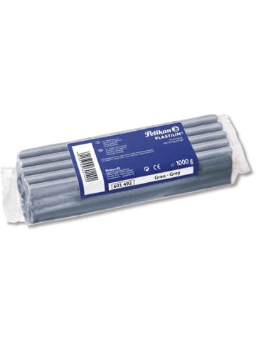 Pelikan Knetmasse Plastilin 680 Farbe 13 grau 1 kg