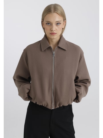 Jacke in Taupe