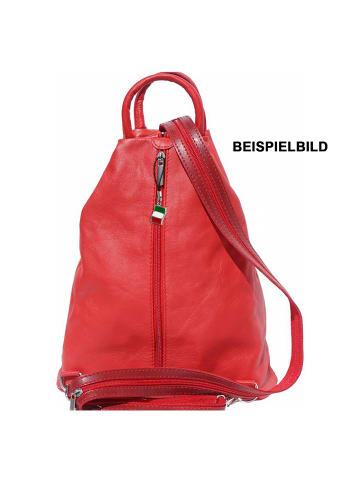 Florence Florence Cityrucksack, Schultertasche Leder braun, tan ca. 26cm