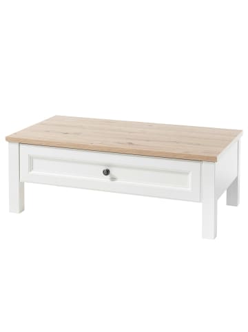home24 Couchtisch Paboku in Weiß / Eiche