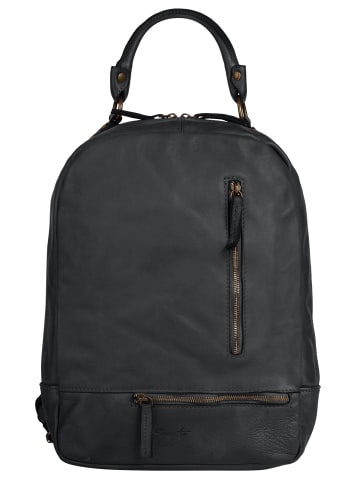 Samantha Look Rucksack echt Leder in grau