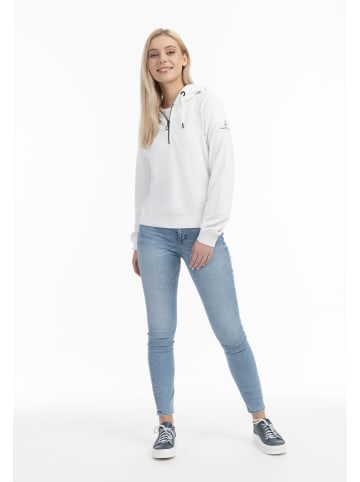 DreiMaster Damen Kapuzenpullover in Weiss