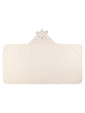 4Living Kinder-Kapuzenhandtuch TEDDY in Weiß, (B) 140 x (L) 100 cm