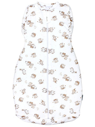 TupTam Babay Schlafsack Pucksack Round in weiß/beige
