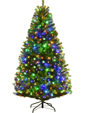 COSTWAY Künstlicher Weihnachtsbaum LED in Grün