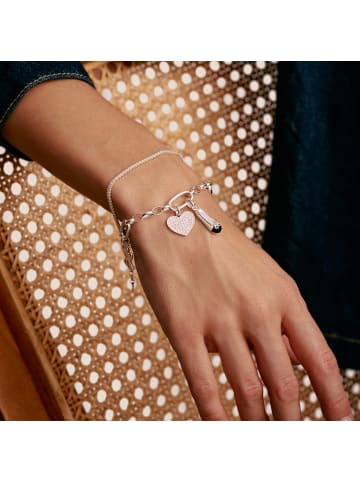 Thomas Sabo Charm-Anhänger Ballerina Cremeweiß Connect in silber, schwarz, weiß