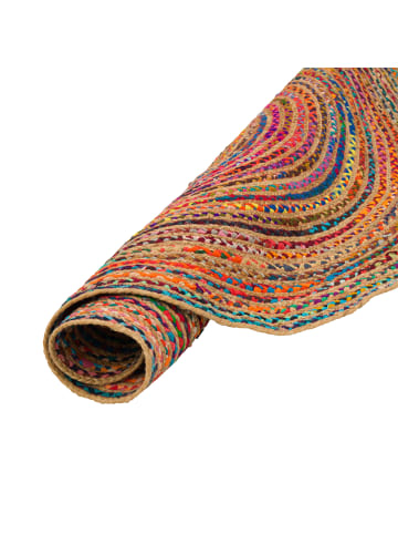 Pergamon Teppich  Jute Baumwolle Salsa in Bunt