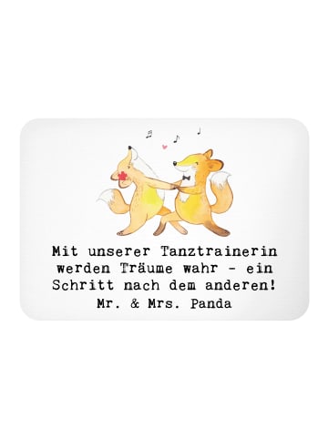 Mr. & Mrs. Panda Magnet Tanzen Trainerin mit Spruch in Weiß