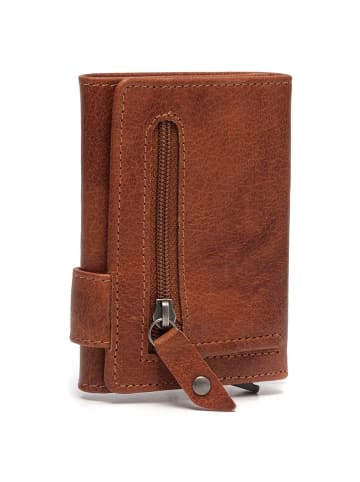 The Chesterfield Brand Portland - Kreditkartenetui 6cc 10 cm RFID (light grey) in cognac