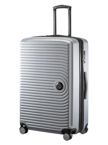 Hauptstadtkoffer Mitte - Kofferset 3 Trolleys Erweiterung Hartschale Gepäck-Set in Silber matt
