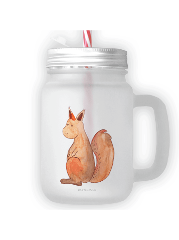 Mr. & Mrs. Panda Glas Einhorn Glauben ohne Spruch in Transparent