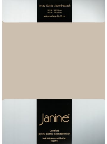 Janine Spannbetttuch Elastic Jersey in naturell