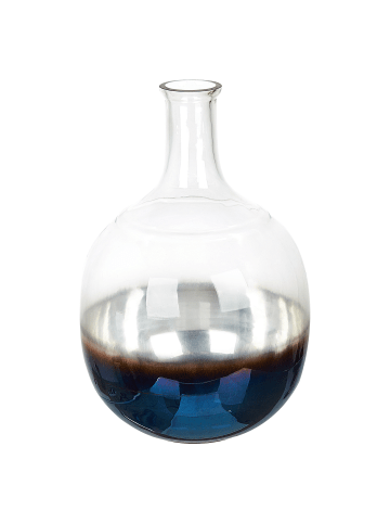 Beliani Blumenvase RAZALA in Bunt/Blau - (W) 25 x (H) 34 x (L) 34 cm