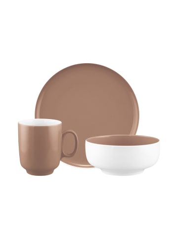 Seltmann Weiden 18-tlg. Frühstücks-Set Sento Home Pure Colors in Cocoa Brown