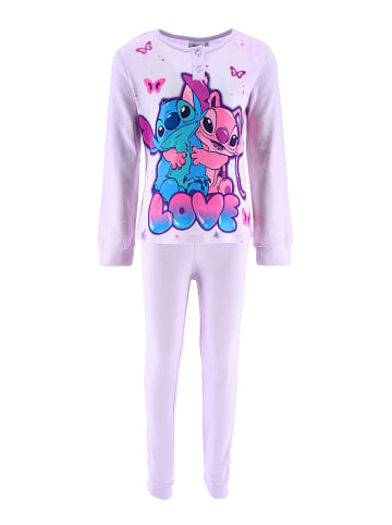 Lilo & Stitch Schlafanzug Disney Lilo & Stitch in Helllila
