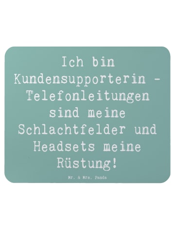 Mr. & Mrs. Panda Maus-Pad Spruch Kundensupporterin Heldin mit Sp... in Meeresbrise