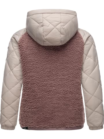 ragwear Outdoorjacke Leeloo in Mauve Blocked